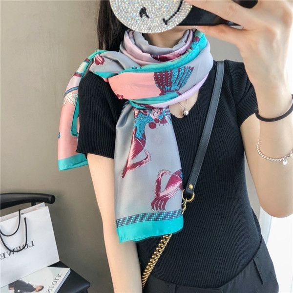 2020selling high-end luxury designers silk scarf fashion lady spring and summer new printed scarf 180*90cm, Blue;gray
2020selling high-end luxury designers silk scarf fashion lady spring and summer new printed scarf 180*90cm, Blue;gray
