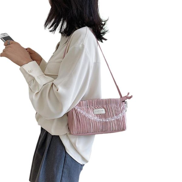 women pu leather shoulder bags lightweighted portable small handbags with pleated design for daily party
women pu leather shoulder bags lightweighted portable small handbags with pleated design for daily party