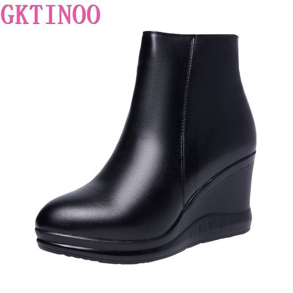 gktinoo 2019 genuine leather autumn winter boots shoes women ankle boots female wedges boots women boot platform shoes warm t200425, Black
gktinoo 2019 genuine leather autumn winter boots shoes women ankle boots female wedges boots women boot platform shoes warm t200425, Black