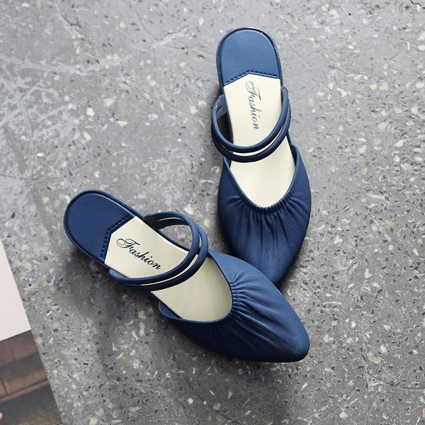 slippers baotou female summer fashion wear lazy one pedal net red ins slope heel sandals two half, Black
slippers baotou female summer fashion wear lazy one pedal net red ins slope heel sandals two half, Black