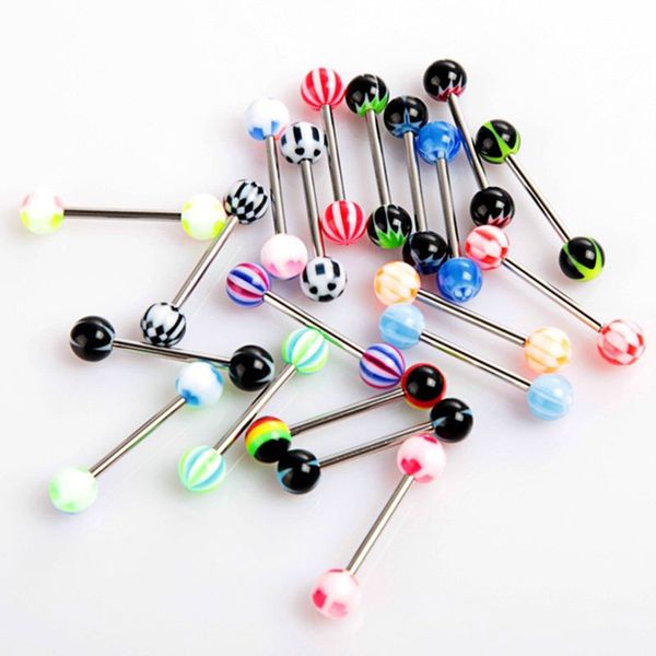 other 20pcs colorful tongue piercing rings stainless steel bars barbell fashion body jewelry random color, Slivery;golden
other 20pcs colorful tongue piercing rings stainless steel bars barbell fashion body jewelry random color, Slivery;golden