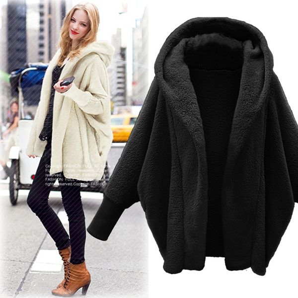 new autumn winter women coats vestido plus size fashion casual loose solid full sleeve hooded plush coat for women large outwear, Tan;black
new autumn winter women coats vestido plus size fashion casual loose solid full sleeve hooded plush coat for women large outwear, Tan;black