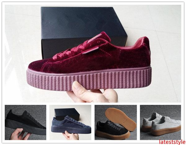 женская rihanna riri fenty платформа creeper бархатная упаковка бордовый черный серый цвет бренд женская классическая повседневная обувь 36
женская rihanna riri fenty платформа creeper бархатная упаковка бордовый черный серый цвет бренд женская классическая повседневная обувь 36