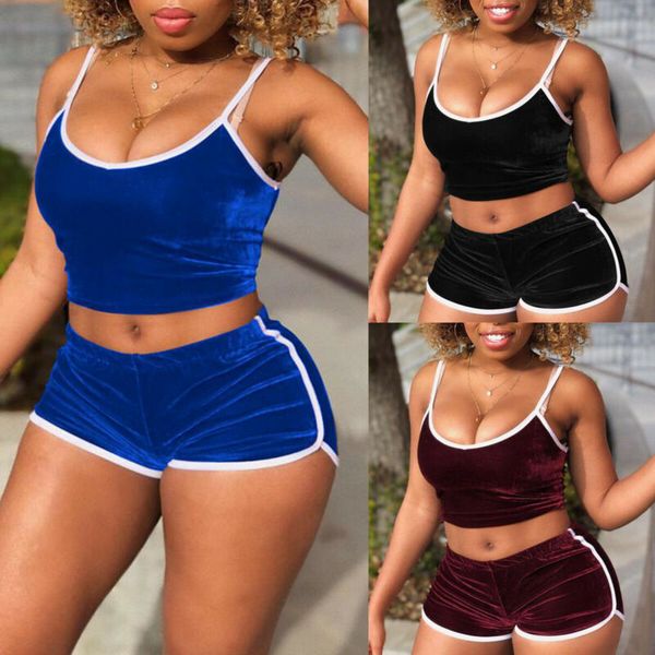 meihuida summer fashion womens casual yoga set female sleeveless beach holiday party club bodycon slim suits velvet set outfits, White;black
meihuida summer fashion womens casual yoga set female sleeveless beach holiday party club bodycon slim suits velvet set outfits, White;black