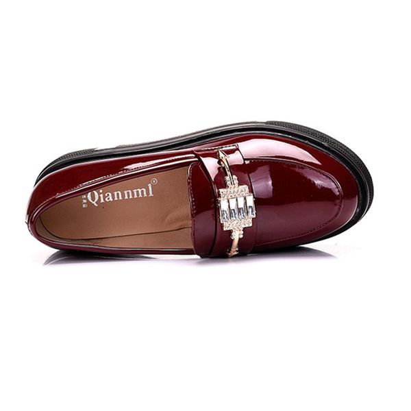 british leather style rhinestone shoes office patent women loafers women shoes flat platform 2019 flats hvlco, Black
british leather style rhinestone shoes office patent women loafers women shoes flat platform 2019 flats hvlco, Black