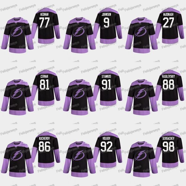 91 steven stamkos 2020 hockey fights cancer tampa bay lightning mikhail sergachev vasilevskiy nikita kucherov cernak victor hedman jersey, Black;red
91 steven stamkos 2020 hockey fights cancer tampa bay lightning mikhail sergachev vasilevskiy nikita kucherov cernak victor hedman jersey, Black;red