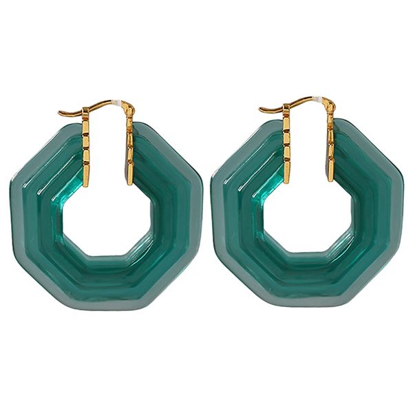 europe and america vintage clear acrylic irregular circle earrings for women, Golden;silver
europe and america vintage clear acrylic irregular circle earrings for women, Golden;silver