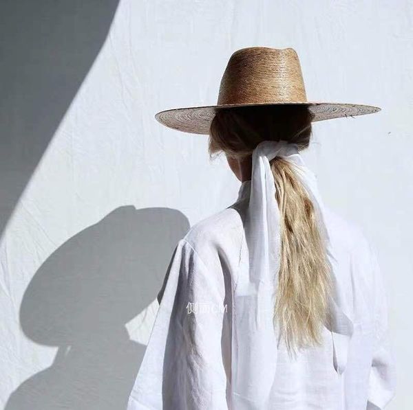 2020 luxury design quality boho california pairie style 100% wheat straw wide brim fedora hat, Blue;gray
2020 luxury design quality boho california pairie style 100% wheat straw wide brim fedora hat, Blue;gray