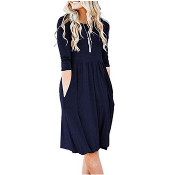 solid color high waist dresses casual short sleeve crew neck a line pleated dress women summer dress, Black;gray
solid color high waist dresses casual short sleeve crew neck a line pleated dress women summer dress, Black;gray