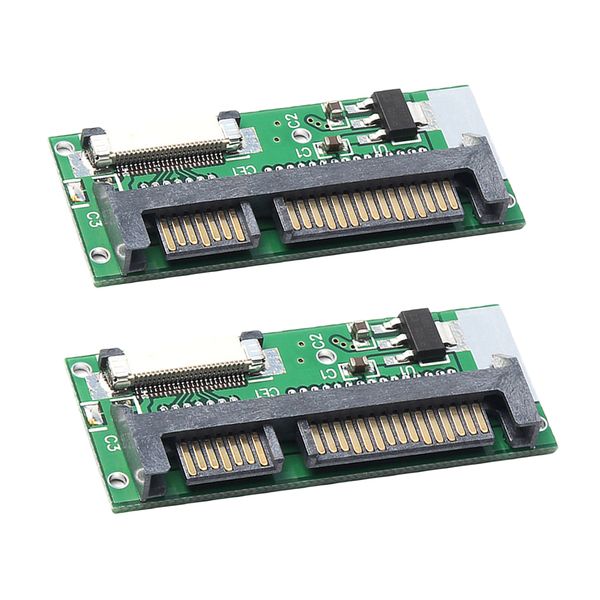 2 pieces 1.8 inch lif to 2.5 inch sata / 24pin zif ce to 22pin sata converter adapter card for desk/ lappc
2 pieces 1.8 inch lif to 2.5 inch sata / 24pin zif ce to 22pin sata converter adapter card for desk/ lappc