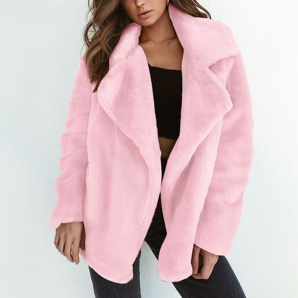 faroonee elegant faux fur coat women autumn winter thick warm solid color fur jacket female plush coat casual outerwear, Black
faroonee elegant faux fur coat women autumn winter thick warm solid color fur jacket female plush coat casual outerwear, Black