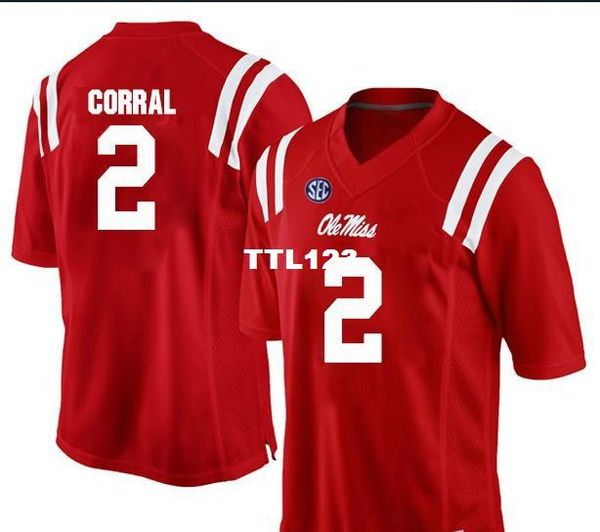 2019 new men ole miss rebels matt corral #2 real full embroidery college jersey size s-4xl or custom any name or number jersey, Black;red
2019 new men ole miss rebels matt corral #2 real full embroidery college jersey size s-4xl or custom any name or number jersey, Black;red