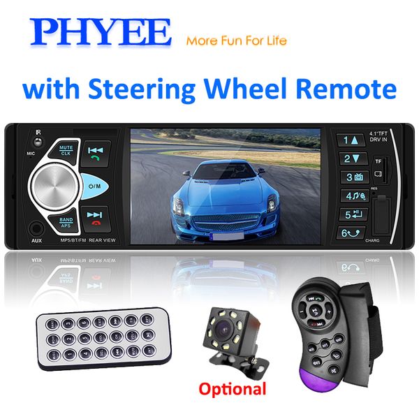 4.1" car radio mp5 1 din stereo audio video multimedia player bluetooth a2dp usb tf steering wheel control head unit phyee 4022d
4.1" car radio mp5 1 din stereo audio video multimedia player bluetooth a2dp usb tf steering wheel control head unit phyee 4022d