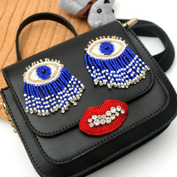 gugutree beaded embroidery eyes lip patch animal cartoon patches badges applique patches for clothing sk-64, Black
gugutree beaded embroidery eyes lip patch animal cartoon patches badges applique patches for clothing sk-64, Black