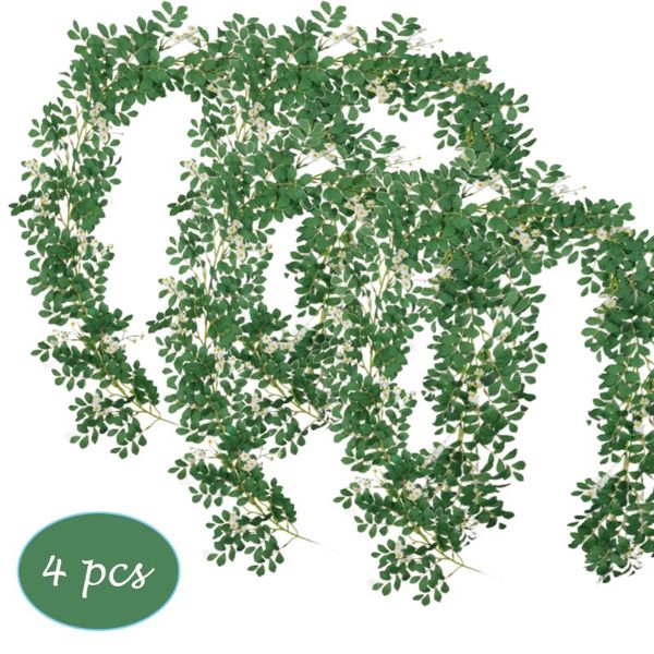 decorative flowers & wreaths 4 pcs plastic plant artificial rattan strip faux saponin leaves fake daisy 1.95m vine for wedding arch home han
decorative flowers & wreaths 4 pcs plastic plant artificial rattan strip faux saponin leaves fake daisy 1.95m vine for wedding arch home han