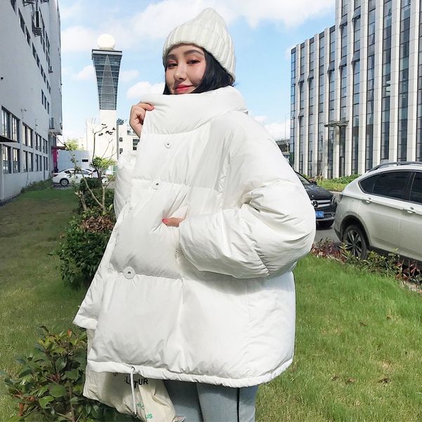 koreaanse stijl winter jas vrouwen staan kraag effen zwart wit vrouwelijke down jas losse oversized, Black
koreaanse stijl winter jas vrouwen staan kraag effen zwart wit vrouwelijke down jas losse oversized, Black