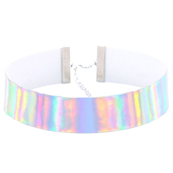 new style personality fashion laser cortex luminous collar clavicle chain 4 color, Silver
new style personality fashion laser cortex luminous collar clavicle chain 4 color, Silver
