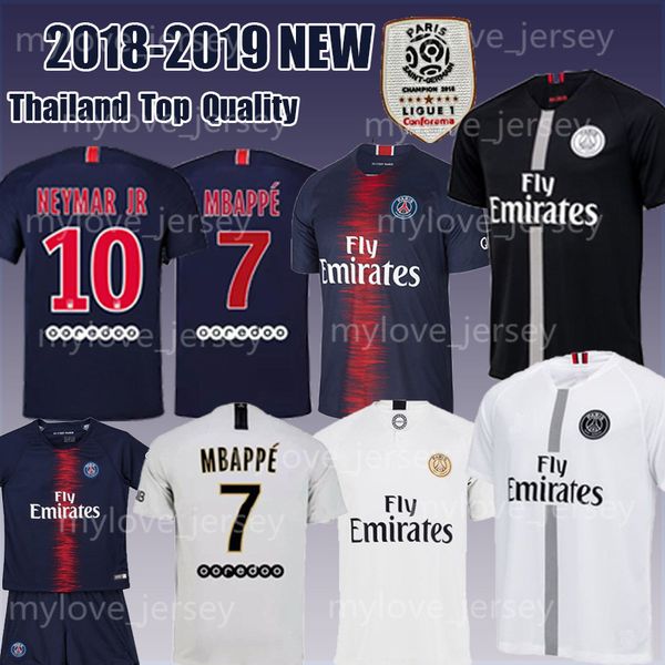 Men's 10 PSG 7 MBAPPE Home Soccer Jersey 9 CAVANI Saint Germain 18/19 blue Soccer Shirt Kid's Football jerseys Size S-XL
Men's 10 PSG 7 MBAPPE Home Soccer Jersey 9 CAVANI Saint Germain 18/19 blue Soccer Shirt Kid's Football jerseys Size S-XL
