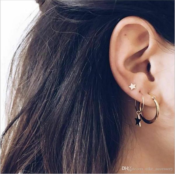 fashion jewelry earring sets hoop star stud star pendant steel alloy material gold color plated for women girls gift, Golden;silver
fashion jewelry earring sets hoop star stud star pendant steel alloy material gold color plated for women girls gift, Golden;silver