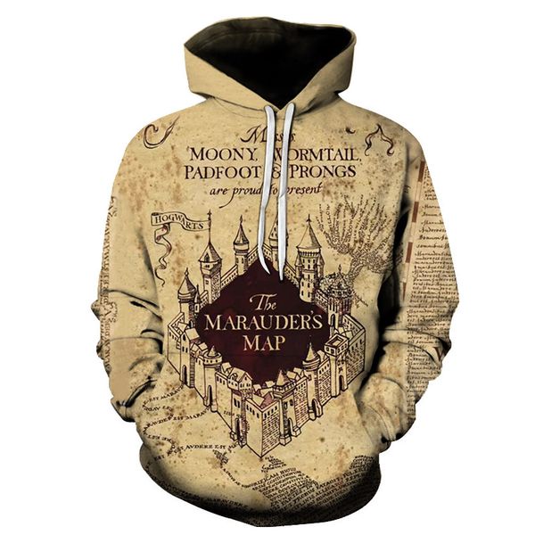 men casual funny hoodie 2019 for hogwarts the marauders map design men's sweatshirts 3d desert castle streetwear hoodies, Black
men casual funny hoodie 2019 for hogwarts the marauders map design men's sweatshirts 3d desert castle streetwear hoodies, Black
