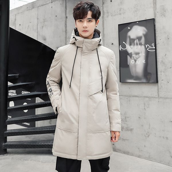 winter down jacket men's mid-length fashion brand loose-fit hooded coat men's wear thick warm cold protective coat, Black
winter down jacket men's mid-length fashion brand loose-fit hooded coat men's wear thick warm cold protective coat, Black