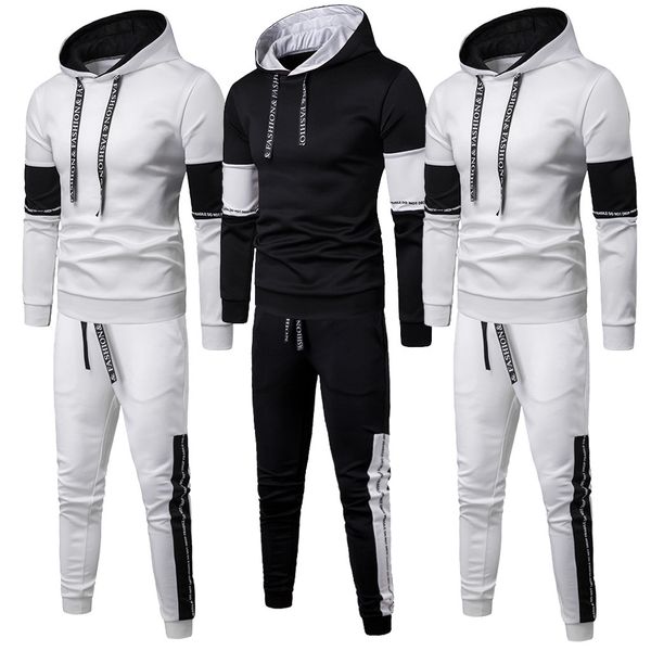 sweatshirt men tracksuit men set sweat new 2019 brand autumn winter 2pcs hooded collar patchwork casual hoodie sporting suit, Gray
sweatshirt men tracksuit men set sweat new 2019 brand autumn winter 2pcs hooded collar patchwork casual hoodie sporting suit, Gray