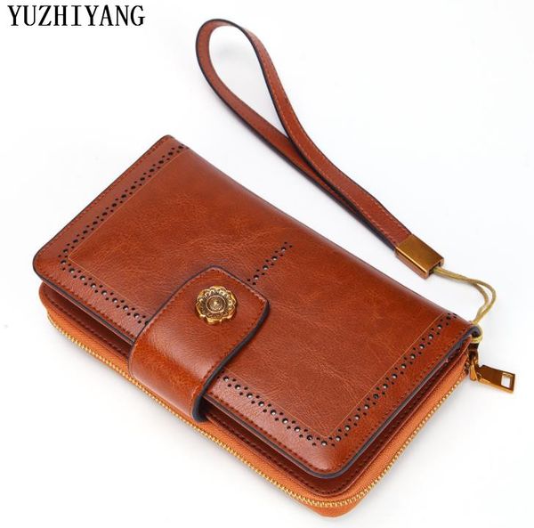 oil wax wallt women long leather genuine fashion buckle women wallet with zip leather purse wallet car holder, Red;black
oil wax wallt women long leather genuine fashion buckle women wallet with zip leather purse wallet car holder, Red;black