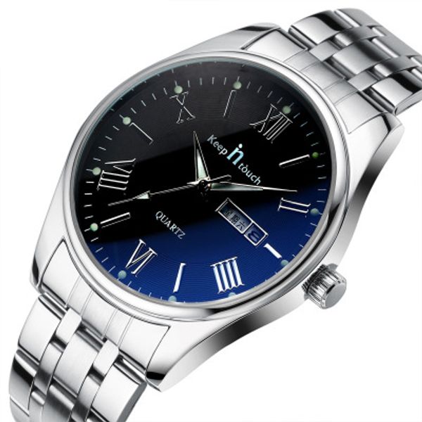 fashion busines watch keep in touch quartz movement watch luminous double calendar wristwatches relogio masculino, Slivery;brown
fashion busines watch keep in touch quartz movement watch luminous double calendar wristwatches relogio masculino, Slivery;brown