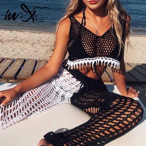in-x see through bikini botttom and crochet swimsuit cover ups beach wear shell summer bathersc fishnet beachwear new
in-x see through bikini botttom and crochet swimsuit cover ups beach wear shell summer bathersc fishnet beachwear new