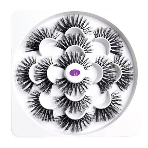 7 pairs/set 3d mink hair false eyelashes lashes thick long wispy fluffy handmade cruelty-mink eyelash makeup tools
7 pairs/set 3d mink hair false eyelashes lashes thick long wispy fluffy handmade cruelty-mink eyelash makeup tools