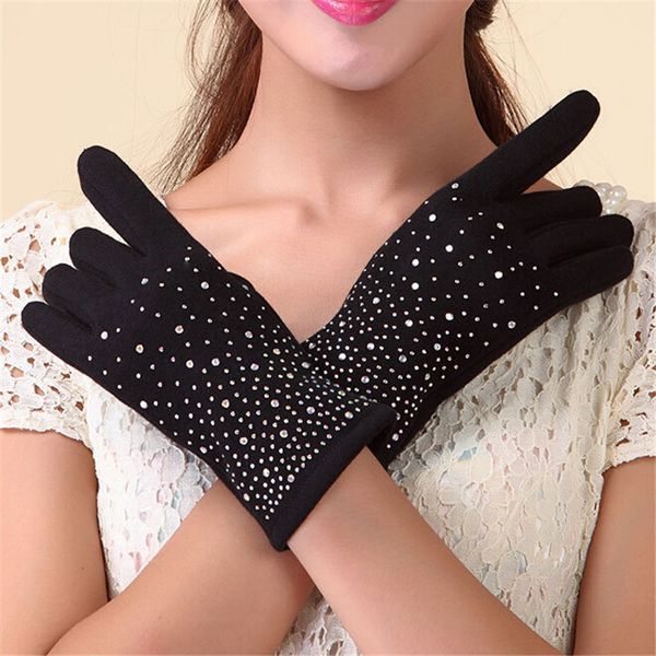 ysdnchi touched screen mittens luva female drill gloves women winter guantes mujer wrist cashmere outdoor shiny bow black glove, Blue;gray
ysdnchi touched screen mittens luva female drill gloves women winter guantes mujer wrist cashmere outdoor shiny bow black glove, Blue;gray