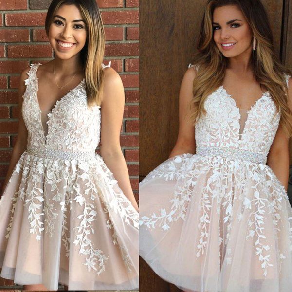 2020 short prom dresses v neck mini skirts 3d appliques evening gowns custom formal party special occasion dress, Black
2020 short prom dresses v neck mini skirts 3d appliques evening gowns custom formal party special occasion dress, Black