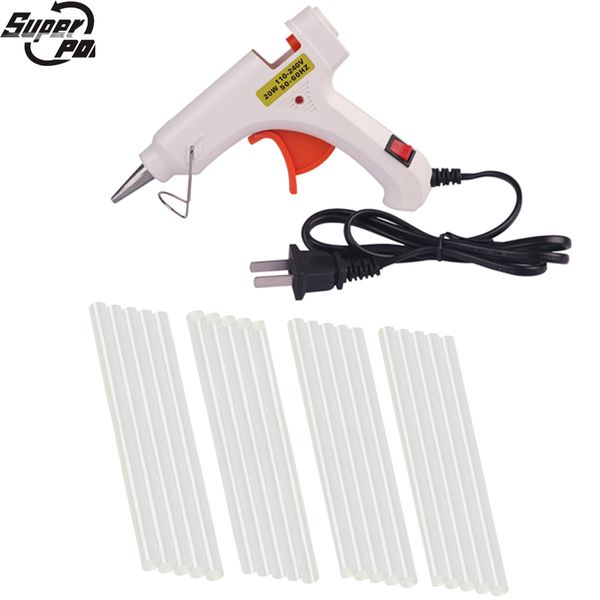 super pdr tools small white melt glue gun 20w us plug+20pcs small adhesive glue sticks pistolet a colle hand tool sets
super pdr tools small white melt glue gun 20w us plug+20pcs small adhesive glue sticks pistolet a colle hand tool sets