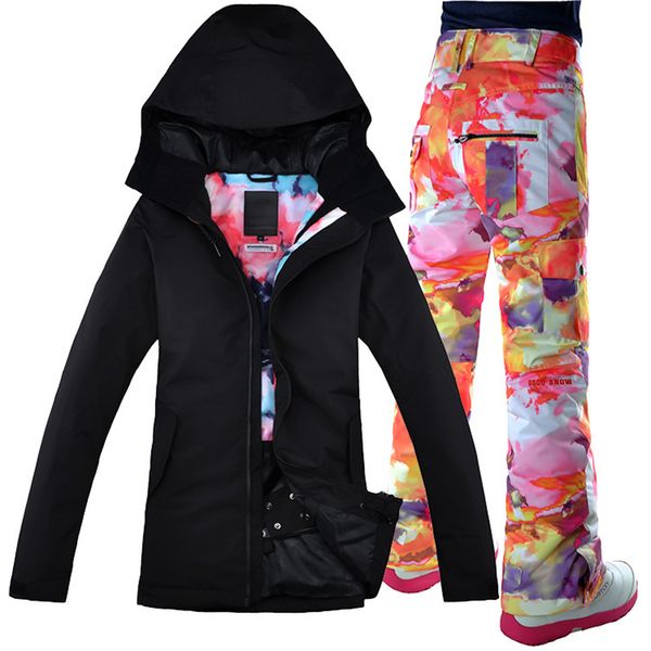 2019 gsou snow ski suit women black coat, windproof breathable waterproof snowboarding snow jacket+pants warm clothes set
2019 gsou snow ski suit women black coat, windproof breathable waterproof snowboarding snow jacket+pants warm clothes set