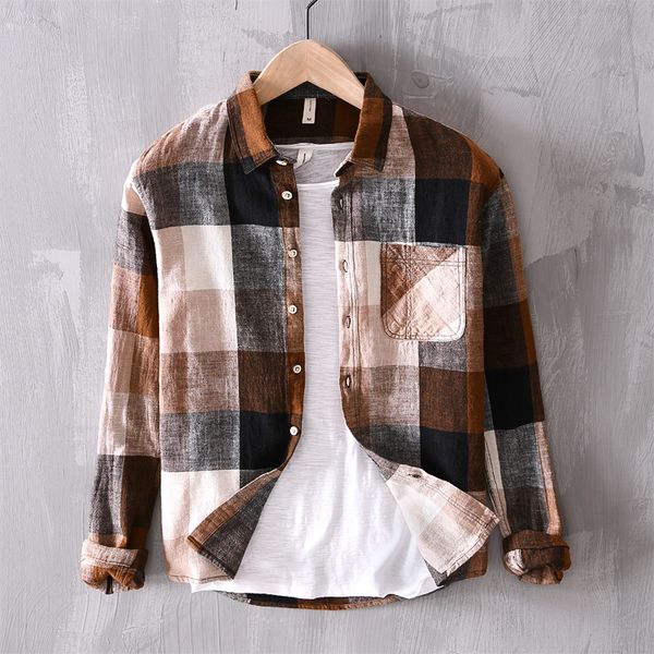 men spring autumn fashion japan business casual plaid harajuku minimalism chest pockets long sleeve shirt male cotton linen, White;black
men spring autumn fashion japan business casual plaid harajuku minimalism chest pockets long sleeve shirt male cotton linen, White;black