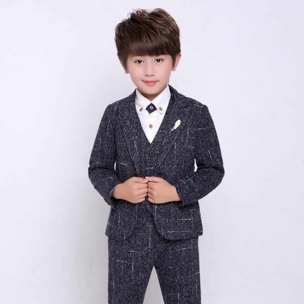 children formal blazer jacket vest pants tie 4pcs flower boys tuxedo suit for weddings kids gentleman party host clothing set, Black
children formal blazer jacket vest pants tie 4pcs flower boys tuxedo suit for weddings kids gentleman party host clothing set, Black
