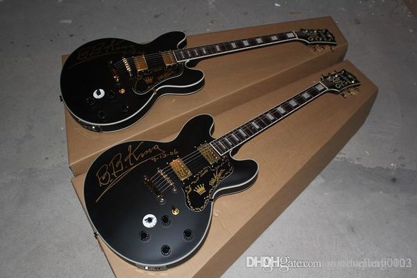 custom 5 speed switch b b king lucille black jazz electric guitar with golden hardware
custom 5 speed switch b b king lucille black jazz electric guitar with golden hardware