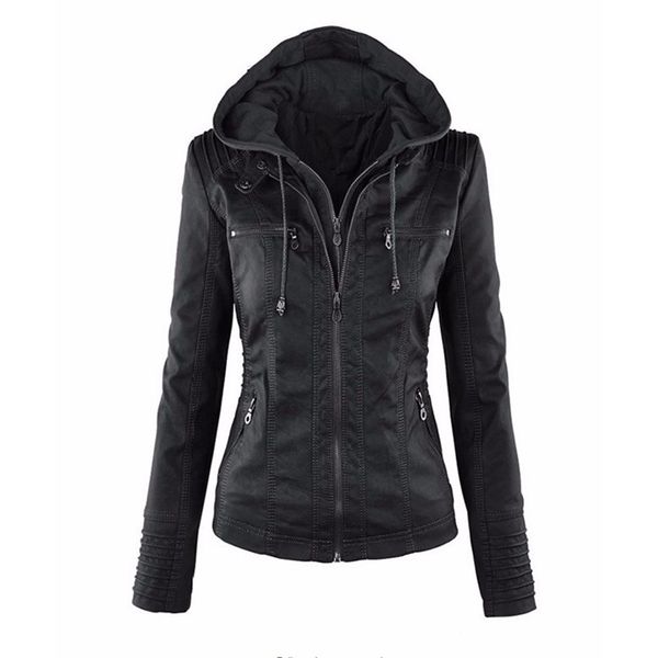 new fashion faux leather jacket women autumn winter solid long sleeve hooded pu jacket coats motorcycle overcoats plus size 5xl, Black;brown
new fashion faux leather jacket women autumn winter solid long sleeve hooded pu jacket coats motorcycle overcoats plus size 5xl, Black;brown