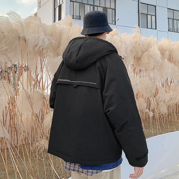winter new tooling jacket men's warm thick fashion parka men solid color casual hooded coat man wild loose cotton jacket m-5xl, Black
winter new tooling jacket men's warm thick fashion parka men solid color casual hooded coat man wild loose cotton jacket m-5xl, Black
