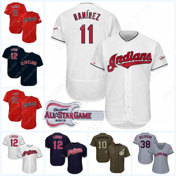 11 Jose Ramirez Cleveland 2019 All-Star Game Patch 12 Lindor 24 Miller 25 Jim Thome 28 Corey Kluber 30 Tyler Naquin Indians Baseball Jerseys
11 Jose Ramirez Cleveland 2019 All-Star Game Patch 12 Lindor 24 Miller 25 Jim Thome 28 Corey Kluber 30 Tyler Naquin Indians Baseball Jerseys
