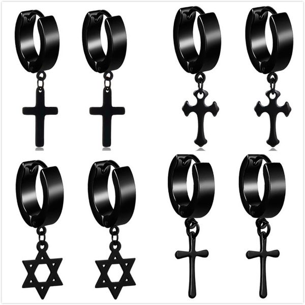 new men's stainless steel drop dangle earrings black/silver color cross gothic punk rock style jewellery, Golden
new men's stainless steel drop dangle earrings black/silver color cross gothic punk rock style jewellery, Golden