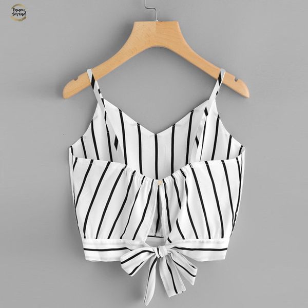 new 2019 arrvial women crop striped tie back cami casual bow vest knot cropped tank cropped feminino, White
new 2019 arrvial women crop striped tie back cami casual bow vest knot cropped tank cropped feminino, White