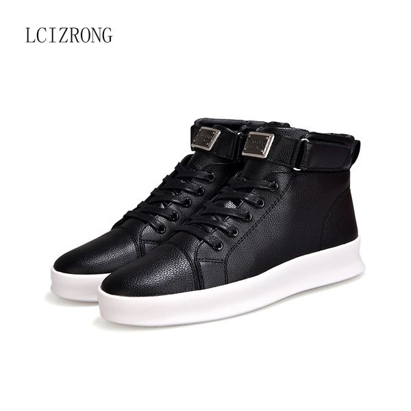 lcizrong 2019 new men shoes fashion autumn pu leather footwear for man high solid color casual shoes men, Black
lcizrong 2019 new men shoes fashion autumn pu leather footwear for man high solid color casual shoes men, Black