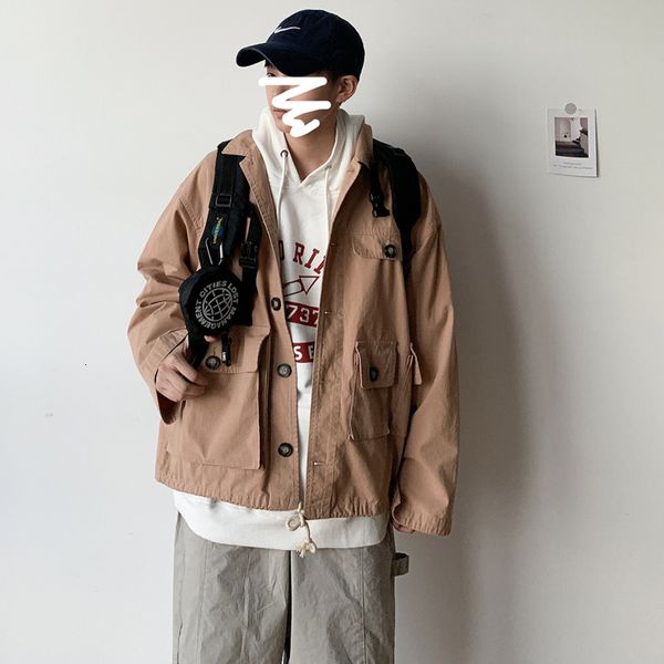 autumn new jacket men fashion solid color casual multi-pocket tooling jacket man streetwear wild hip-hop loose bomber, Black;brown
autumn new jacket men fashion solid color casual multi-pocket tooling jacket man streetwear wild hip-hop loose bomber, Black;brown