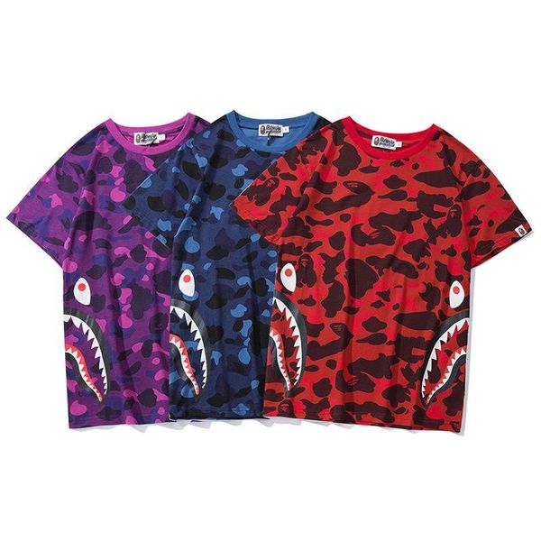 novelty ape tshirts camouflage shark mouth a bathing men's casual t-shirt aape printing short sleeve cotton men women wear, White
novelty ape tshirts camouflage shark mouth a bathing men's casual t-shirt aape printing short sleeve cotton men women wear, White