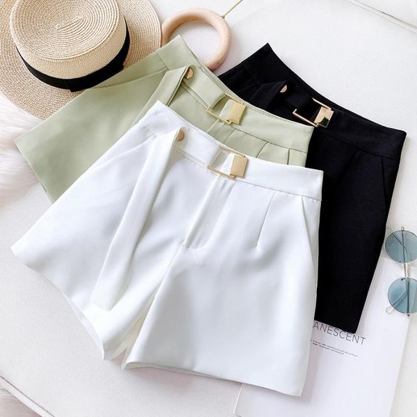 2020 summer new women's office shorts high waist a-line sashes wide leg loose ladies suit shorts elegant white short feminino, White;black
2020 summer new women's office shorts high waist a-line sashes wide leg loose ladies suit shorts elegant white short feminino, White;black