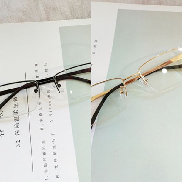 han xue variety show immersive elites women's myopia business myopia glasses frame half-frame metal glasses 8709, Silver
han xue variety show immersive elites women's myopia business myopia glasses frame half-frame metal glasses 8709, Silver