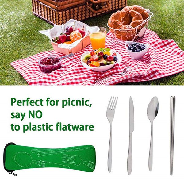 4pcs stainless steel flatware set travel camping cutlery set lunch utensils knife/fork/spoon/chopsticks for outdoor picnic
4pcs stainless steel flatware set travel camping cutlery set lunch utensils knife/fork/spoon/chopsticks for outdoor picnic