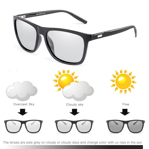 new men outdoor driving pchromic sunglasses pchromic men polarized chameleon discoloration polaroid sun glasses square, White;black
new men outdoor driving pchromic sunglasses pchromic men polarized chameleon discoloration polaroid sun glasses square, White;black
