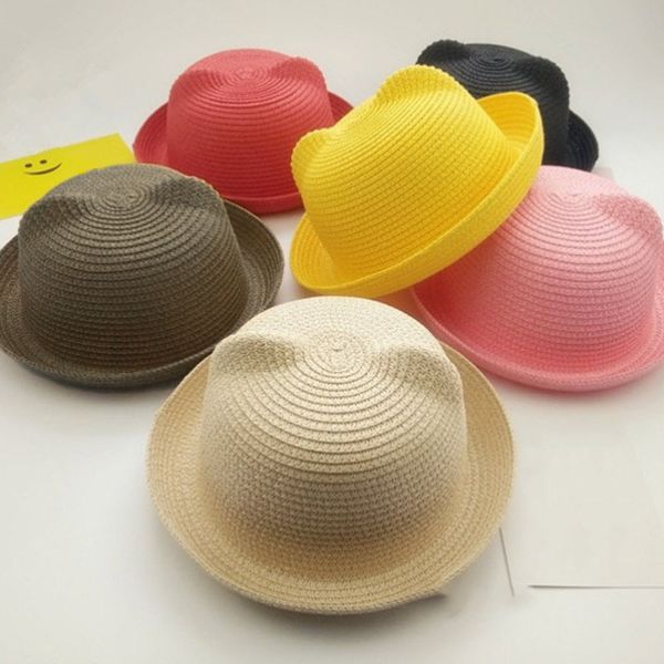 cute cat like hats for girls newly fashion girls boys straw hats summer baby lovely children solid floppy cat ears decor cap, Yellow
cute cat like hats for girls newly fashion girls boys straw hats summer baby lovely children solid floppy cat ears decor cap, Yellow